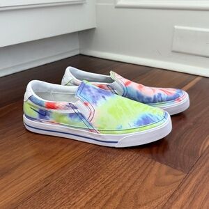 NWOT Nike Court Legacy Print Tie Dye Slip on Sneakers Women's Size 7.5